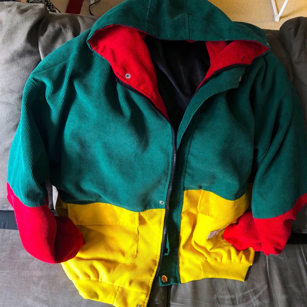 90s inspired zipper button up jacket